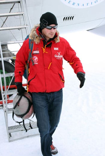 Prinz Harry ist in der Antarktis gelandet.