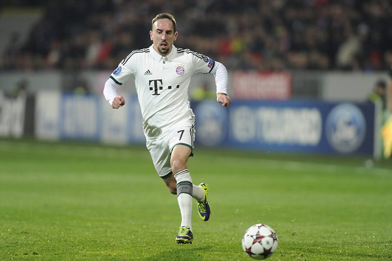 Franck Ribéry fühlt sich pudelwohl in München. Bis mindestens 2017 bleibt er den Bayern erhalten.