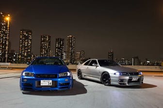 Skyline vor Skyline: Der Vorgänger des Nissan GT-R ist nicht nur in der japanischen Hauptstadt ein beliebtes Tuning-Objekt.