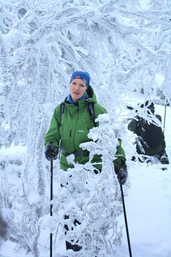 Koli-Nationalpark, Finnland: auf Schneeschuhtour.