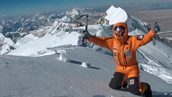 Bergsteiger Simone Moro im Himalaya.