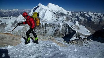 Himalaya: David Göttler am Makalu.