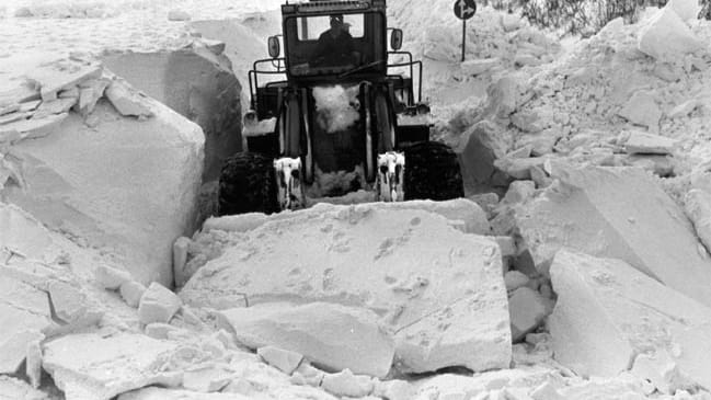 Foto-Serie: Die Schneekatastrophe 1978/79