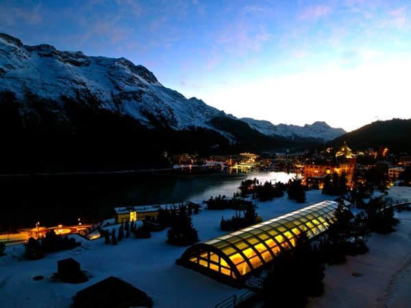 St. Moritz: Blick vom Hotel Kulm.
