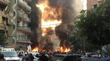 Eine gewaltige Explosion erschüttert den Süden der libanesischen Hauptstadt Beirut.