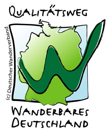 Siegel "Wanderbares Deutschland" vom Deutschen Wanderverband.