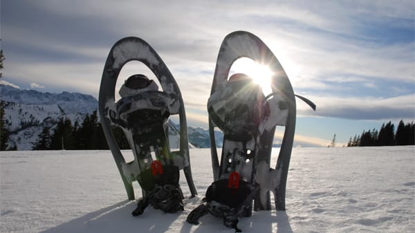 Schneeschuhe in den Allgäuer Alpen.