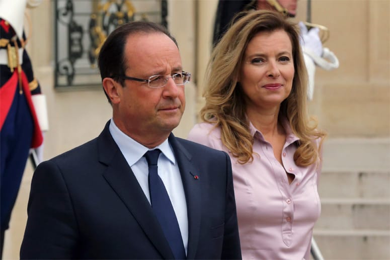 Kaum getrennt, machte Hollande seine langjährige Geliebte, die Fernsehmoderatorin Valérie Trierweiler (48), zu seiner neuen offiziellen Partnerin.