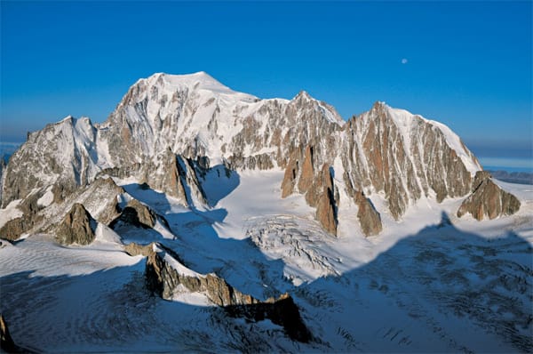 4000er der Alpen: Der Mont Blanc ist der höchste Berg der Alpen.