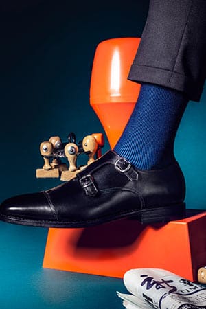 In den edlen Socken von Falke (von 30 bis 120 Euro) kommt gerne Kaschmir und Merino zum Einsatz. In so viel Luxus können sich Ihre Füße nur wohl fühlen.