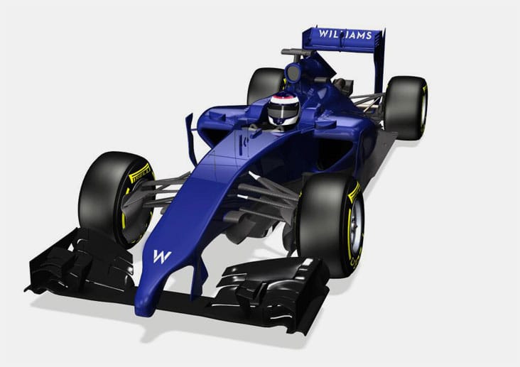 Zuvor präsentierte Williams seinen neuen Wagen via Internet - leider nur als Grafiken.