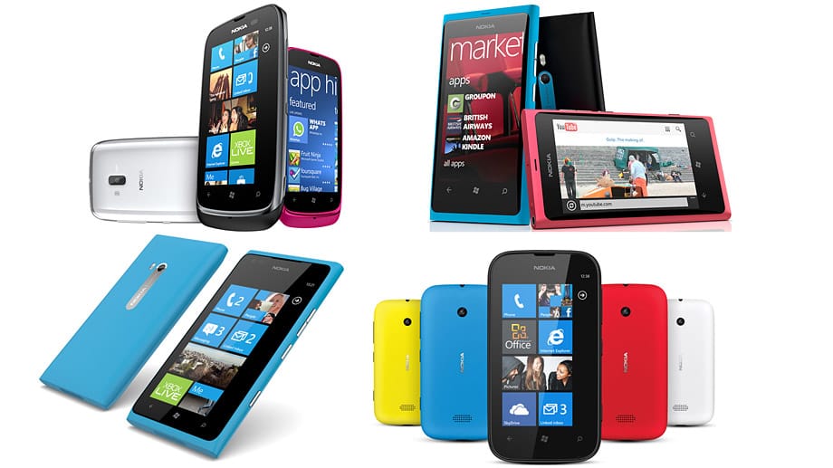 Lumia-Smartphone mit dem Betriebssystem Windows Phone 7