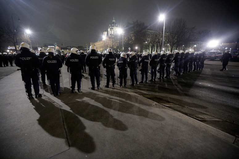 Wien, Akademikerball, FPÖ, Randale, Proteste Wien, Akademikerball, FPÖ, Randale, Proteste