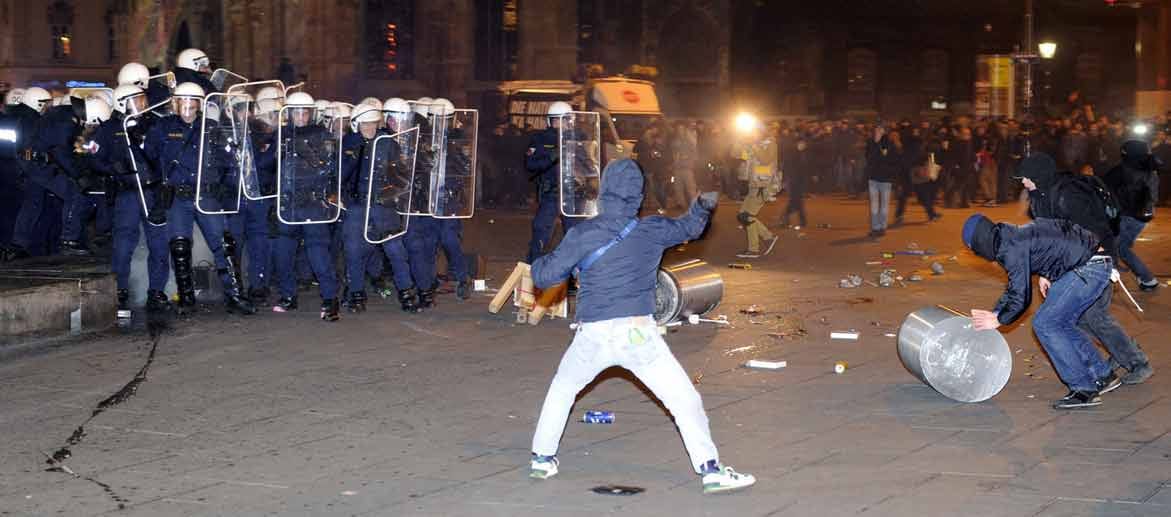 Wien, Akademikerball, FPÖ, Randale, Proteste Wien, Akademikerball, FPÖ, Randale, Proteste