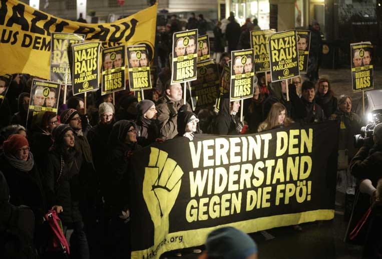 Wien, Akademikerball, FPÖ, Randale, Proteste Wien, Akademikerball, FPÖ, Randale, Proteste