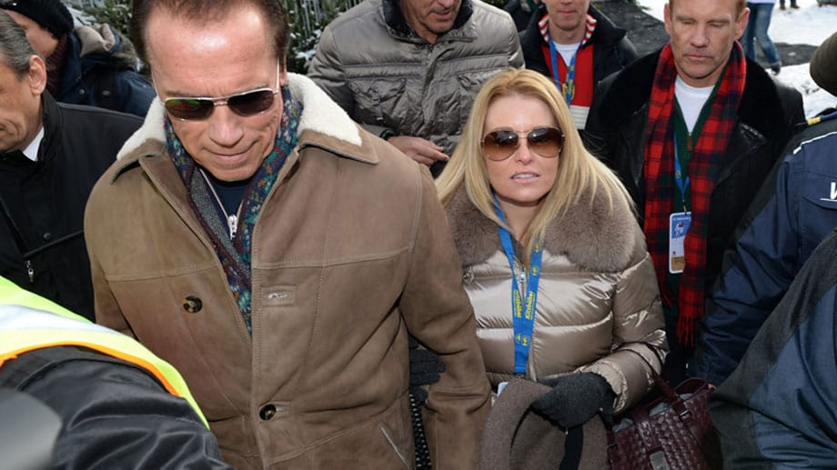 Arnold Schwarzenegger erschien mit seiner neuen Freundin Heather Milligan in Kitzbühel.