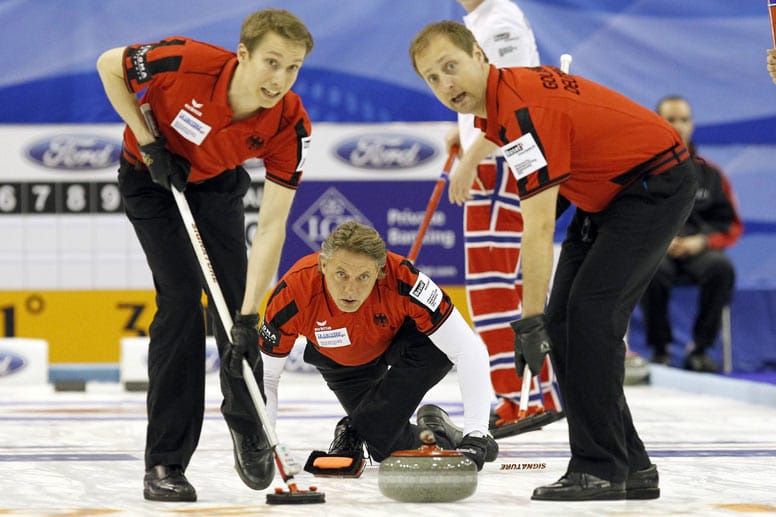 Peter Rickmers, John Jahr, Sven Goldemann, Curling.