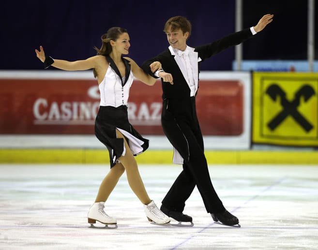 Tanja Kolbe und Stefano Caruso, Eiskunstlauf.