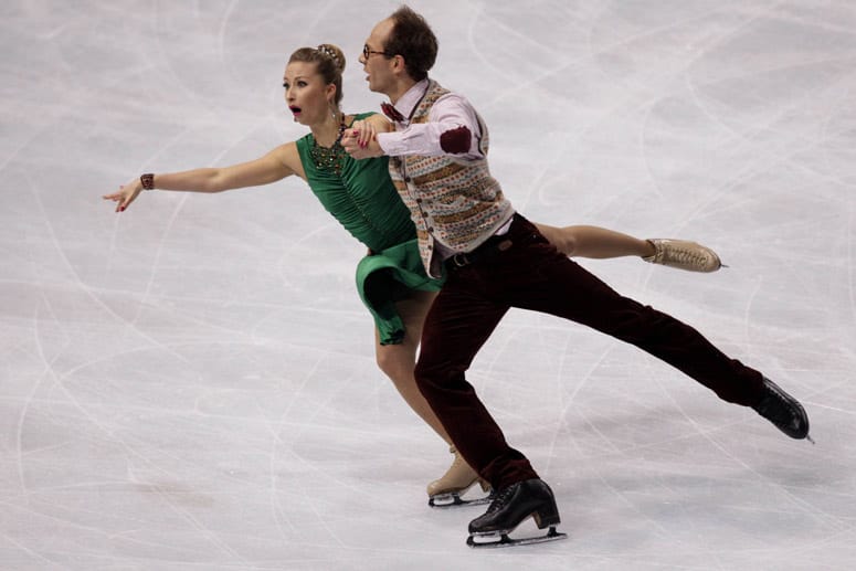Nailya Zhiganshina und Alexander Gazsi, Eiskunstlauf.