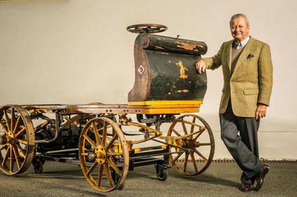 Der Enkel von Ferdinand Porsche, Wolfgang Porsche hatte die Oldtimer-Legende erworben. Ab Februar ist der "P1" im Porsche-Museum als Dauerleihgabe zu bewundern.