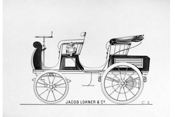 Bei seiner ersten offiziellen Bewährungsprobe im September 1899 bei der Internationalen Motorenwagen-Ausstellung konnte der innovative Porsche überzeugen.
