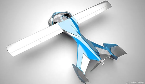 Von oben sieht das Aeromobil 3.0 wie ein richtiges Flugzeug aus.