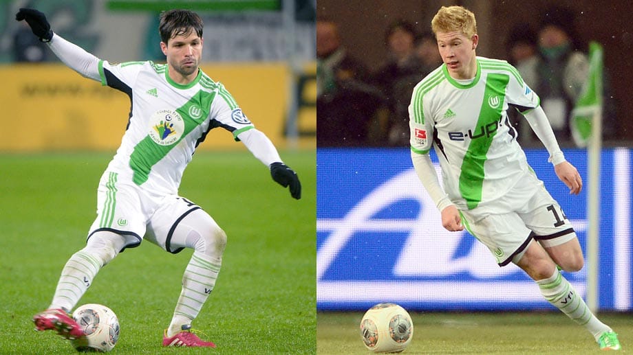 Einer kommt, einer geht: Der VfL Wolfsburg hat den Königstransfer der Hinrunde getätigt und für rund 20 Millionen Euro Kevin De Bruyne geholt. Diego ist zu Atletico Madrid gewechselt.