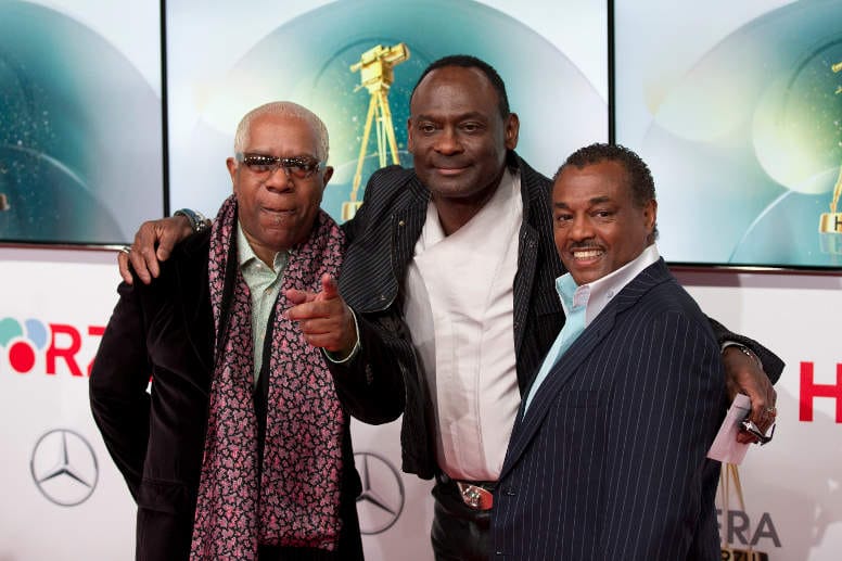 Larry Marano (v. l. - r.), Ronald Bell und Robert Bell von der Band Kool & the Gang, die für das musikalische Highlight der Veranstaltung sorgten. Larry Marano (v. l. - r.), Ronald Bell und Robert Bell von der Band Kool & the Gang, die für das musikalische Highlight der Veranstaltung sorgten.