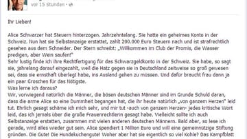 Der Moderator Jürgen Domian äußerte sich mit Ironie und Sarkasmus auf Facebook über den Fall Alice Schwarzer.