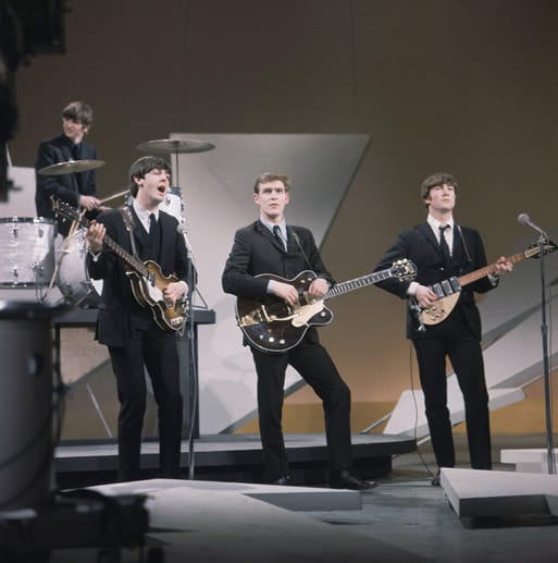 Die Beatles in den USA.