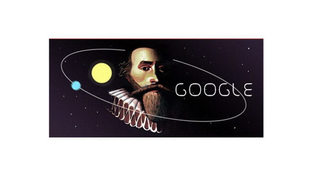 Google Doodle für Johannes Kepler