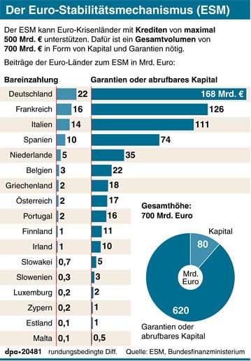 Der Euro-Stabilitätsmechanismus (ESM)