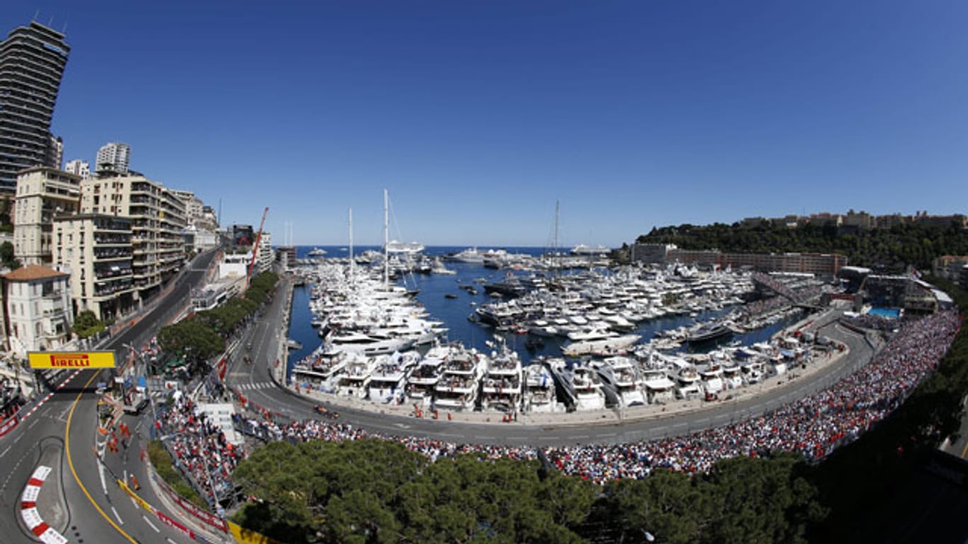 Blick auf die Strecke in Monte Carlo