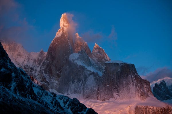 Cerro Torre in Patagonien.