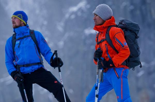 David Lama und Peter Ortner beim Abstieg des Cerro Torre in Patagonien.
