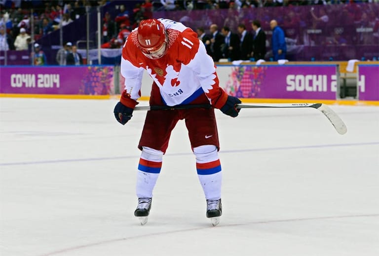 Flop: Russlands Eishockey-Mannschaft.