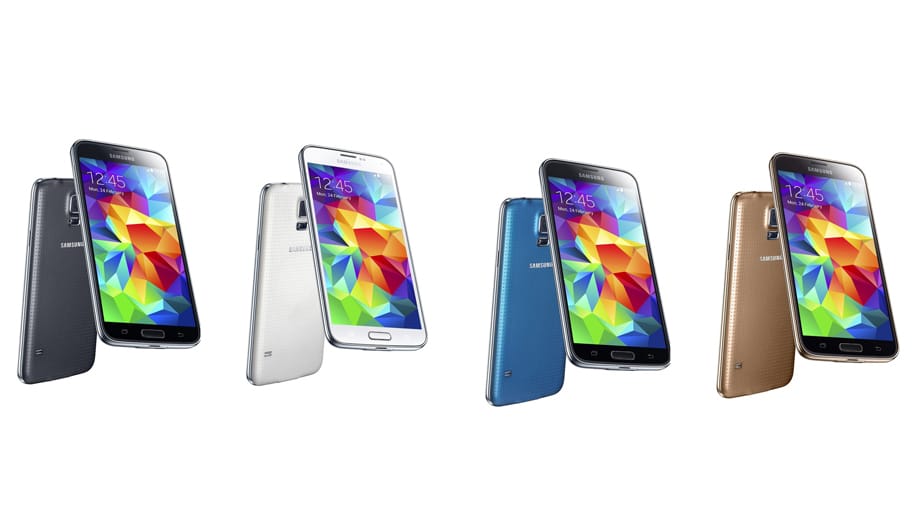 Das Samsung Galaxy S5 kommt in vier Farbvarianten auf den Markt.