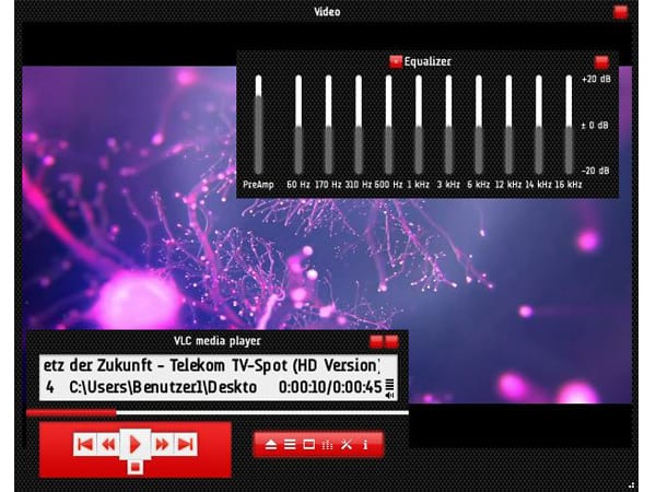 VLC Media Player Skin: Carbon