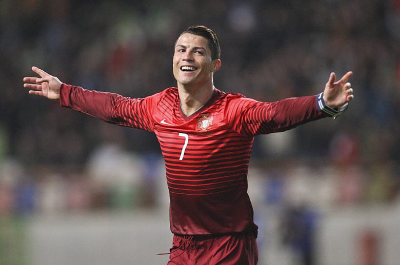Aushängeschild: Cristiano Ronaldo ist Kopf der portugiesischen Nationalmannschaft und Werbebotschafter von Nike, die Firma die wiederum auch die Iberer ausstattet.