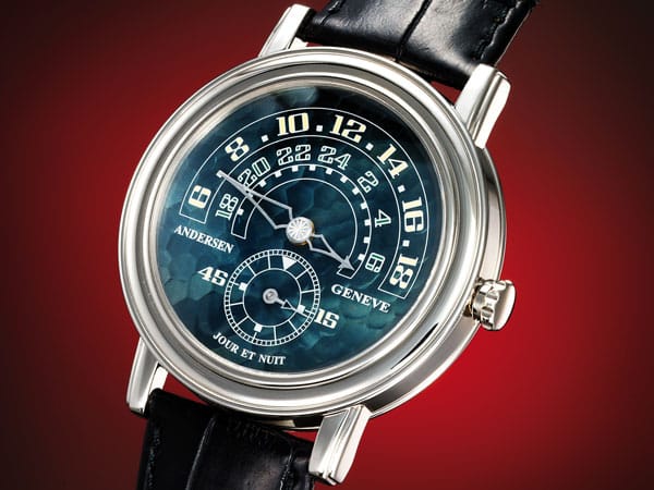 Die Grande Jour & Nuit Edition 2014 von Svend Andersen Genève: Die Uhr gibt sich sparsam und lenkt den Blick auf das Wesentliche.