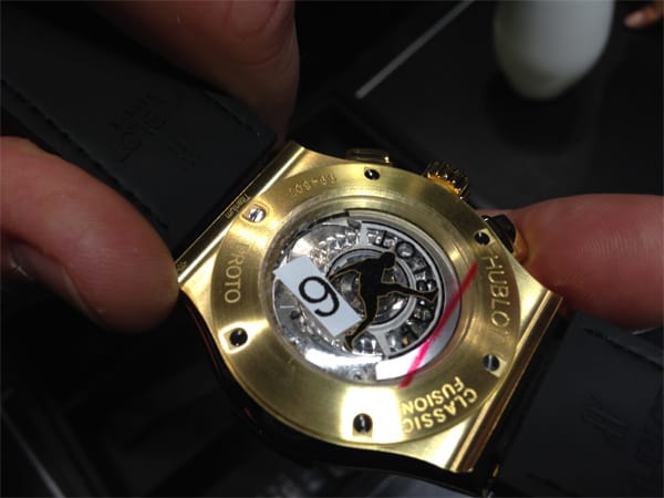 Wir sahen den Prototyp der goldenen Soccer Bang – also die Uhr, die wohl Pelé am Arm trug.