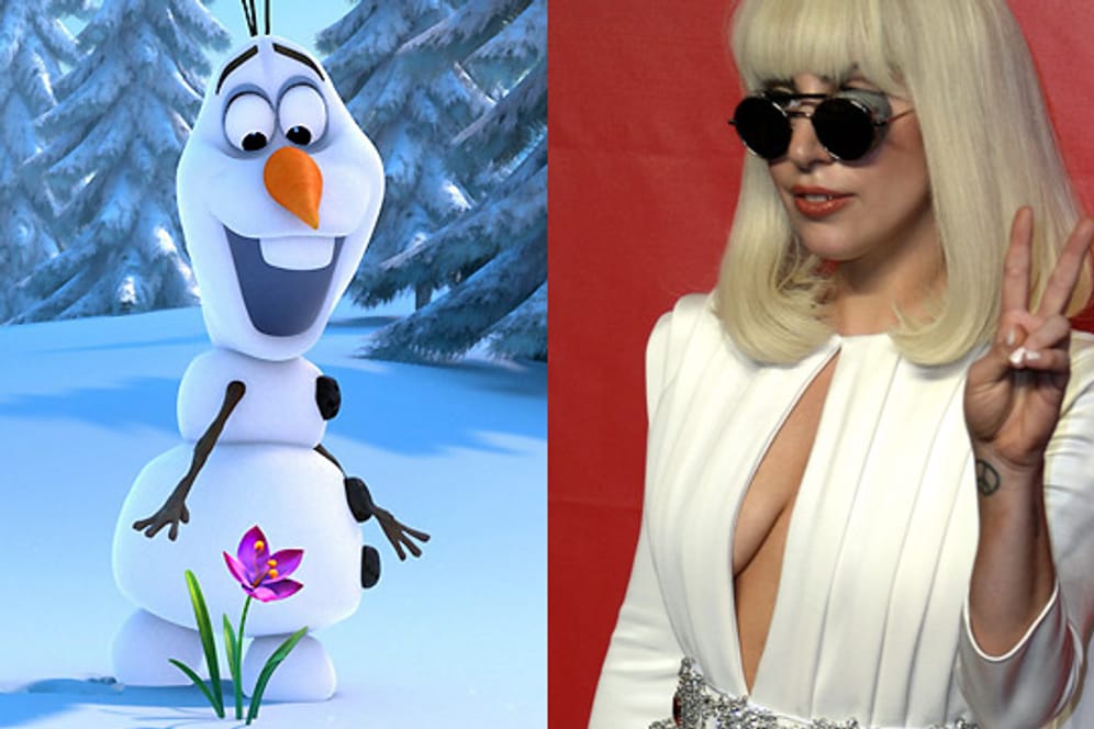 "Die Eiskönigin - Völlig unverfroren" und Lady Gaga.