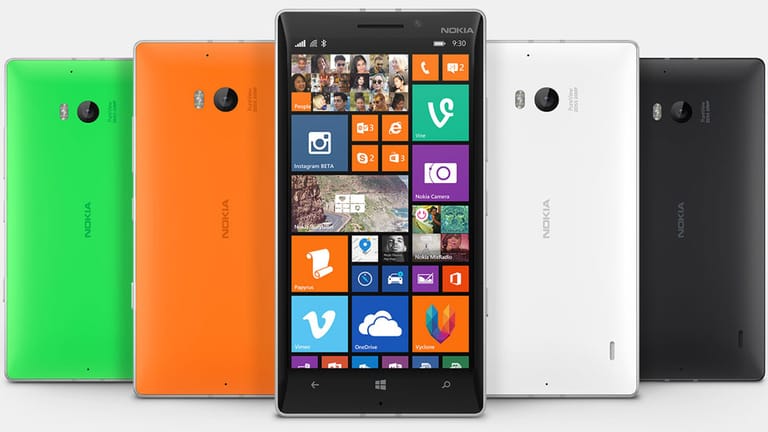 Das Nokia Lumia 930 ist in alter Nokia-Tradition in einer farbenfrohen Auswahl zu haben.