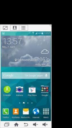 Samsung Galaxy S5: Einhand-Bedienung