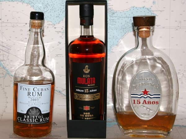 Drei edle Rum-Sorten treten an zum Matching mit kubanischen Zigarren.