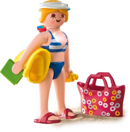 Playmobil on the beach: Von Kindern sehnlichst gewünscht gibt es die Figuren 2010 zum ersten Mal in Bikini und Badehose.