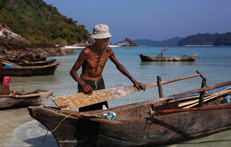 Myanmar: Die Moken leben traditionell vom Fischfang.