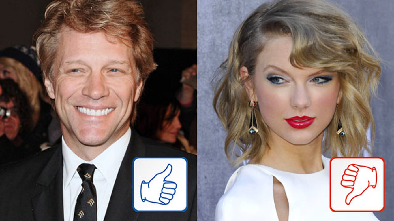 Jon Bon Jovi und Taylor Swift.
