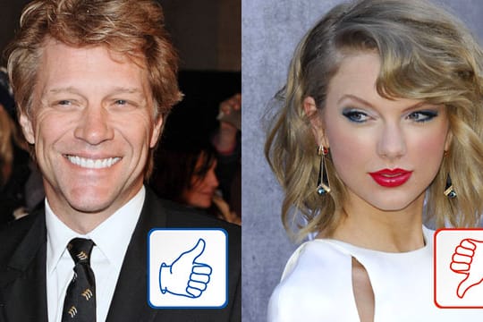 Jon Bon Jovi und Taylor Swift.