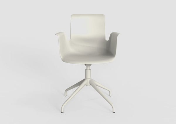 Flötotto zeigte eine neue Armlehnen-Version des Stuhls "Pro" von Konstantin Grcic.